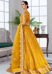 Formal Dress - Maryum N Maria - Floraison - MNM#35 (Misted Yellow) available at Saleem Fabrics Traditions