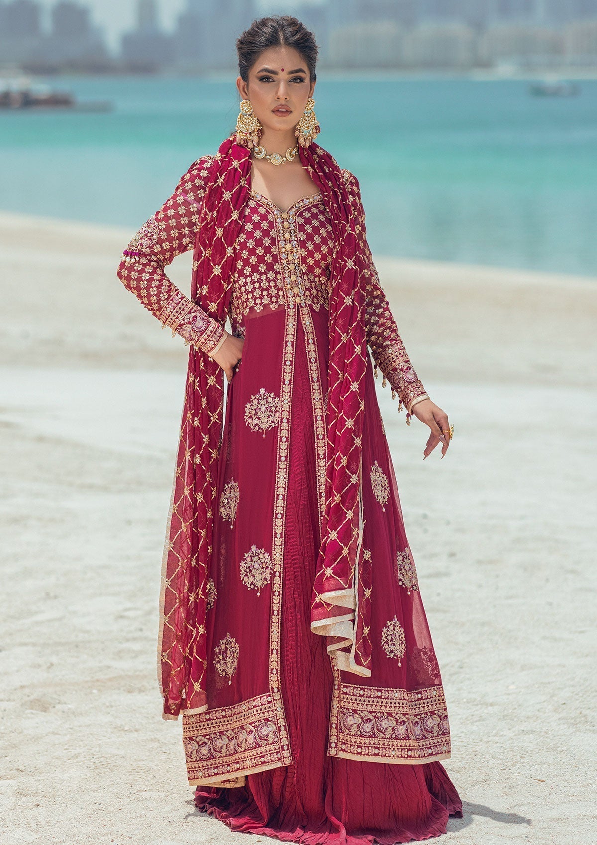 Formal Dress - Mushq - Monsoon Wedding - MSQ#1 available at Saleem Fabrics Traditions