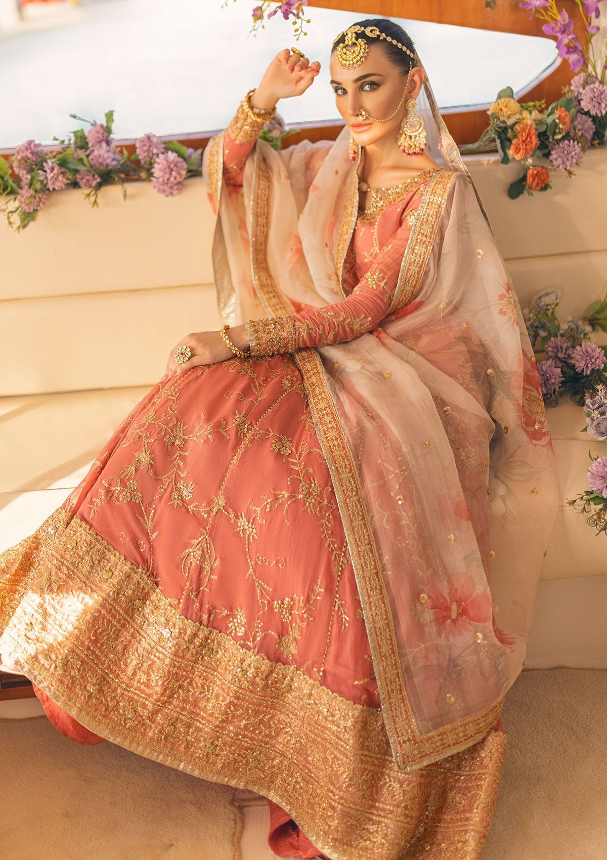 Formal Dress - Mushq - Monsoon Wedding - MSQ#10 available at Saleem Fabrics Traditions