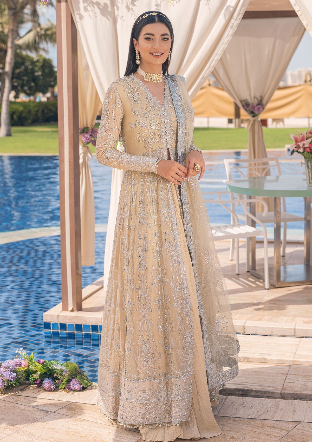 Formal Dress - Mushq - Monsoon Wedding - MSQ#9 available at Saleem Fabrics Traditions