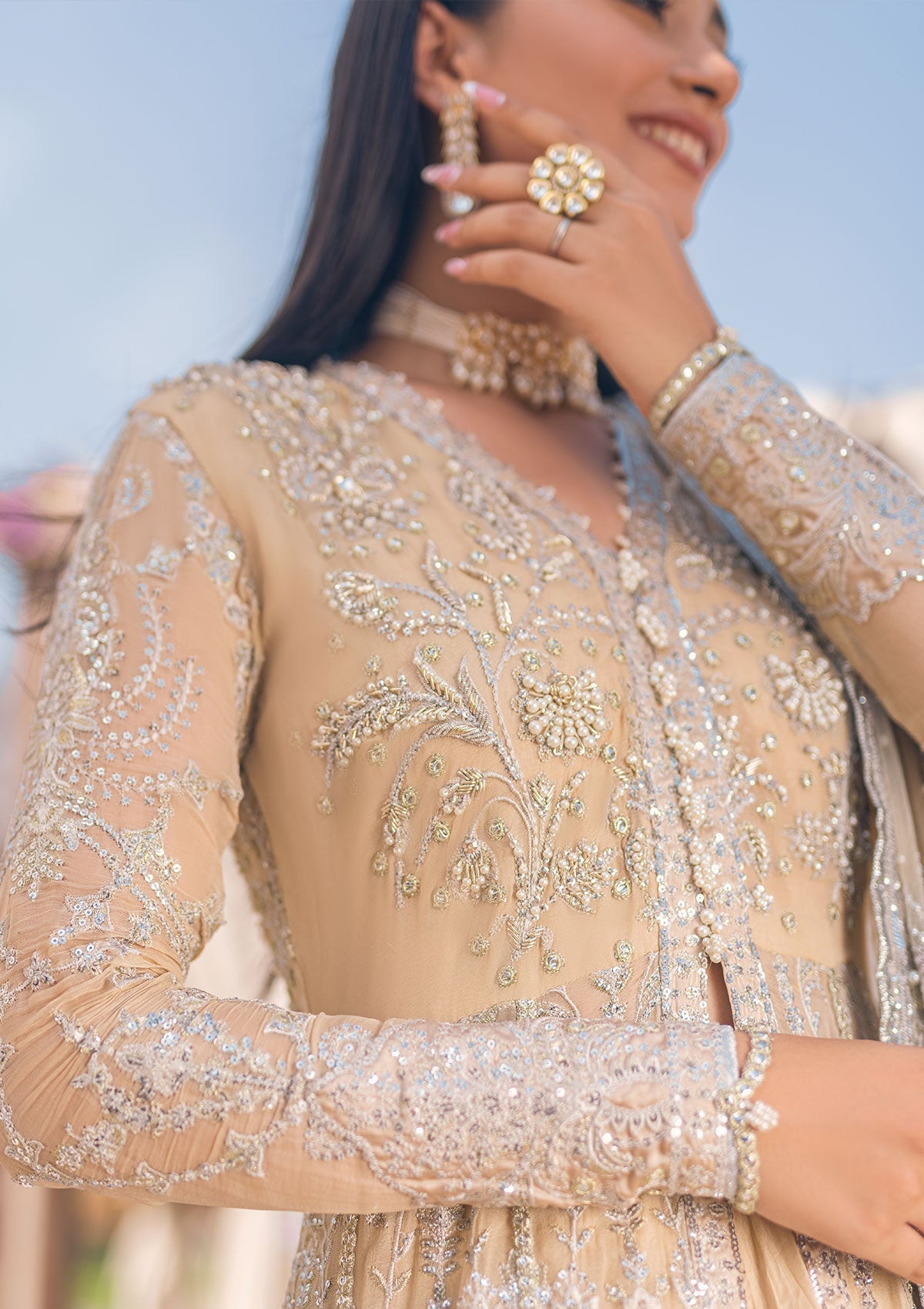 Formal Dress - Mushq - Monsoon Wedding - MSQ#9 available at Saleem Fabrics Traditions