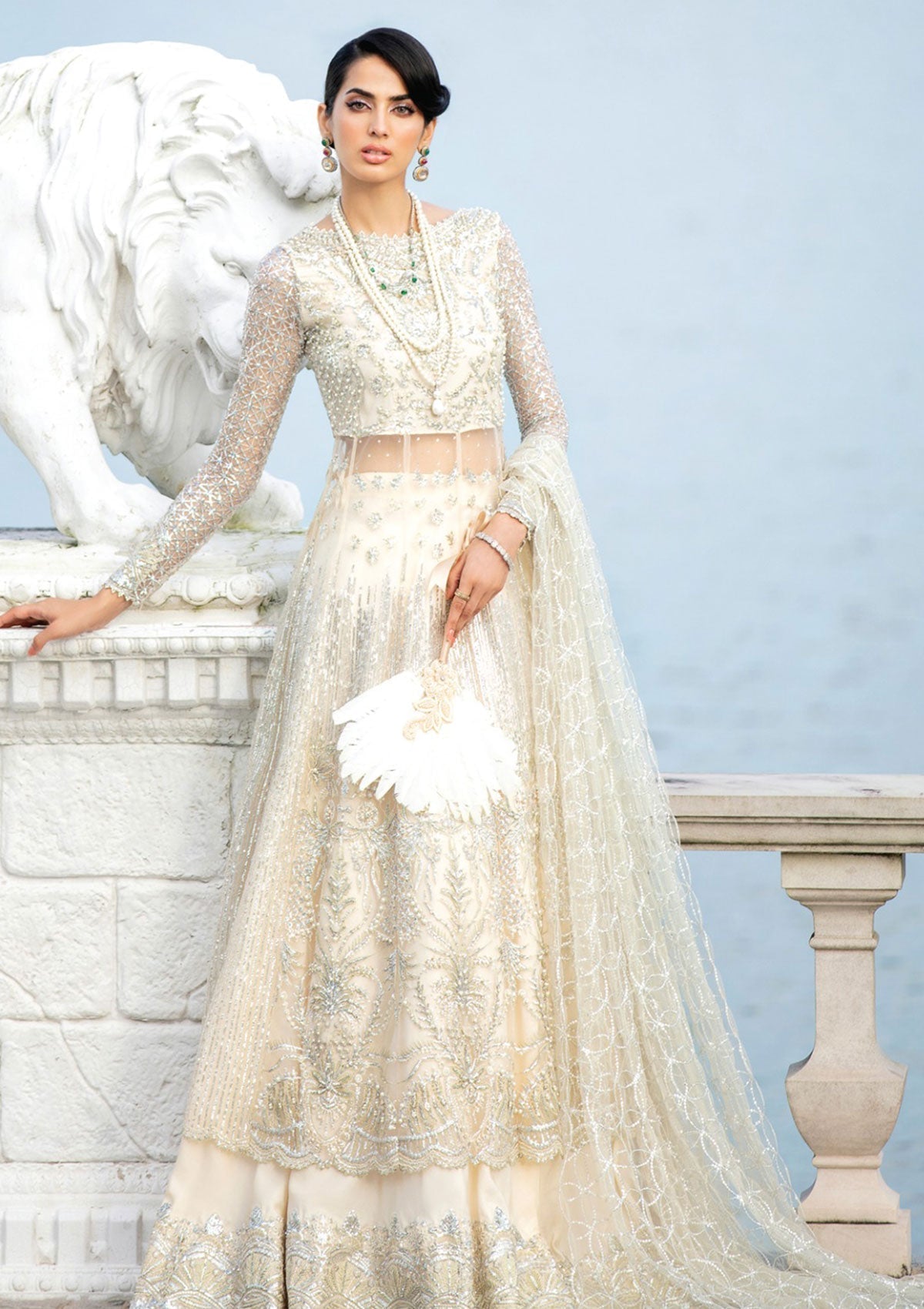 Formal Dress - Mushq - Trousseau De Luxe - TDL#4 available at Saleem Fabrics Traditions