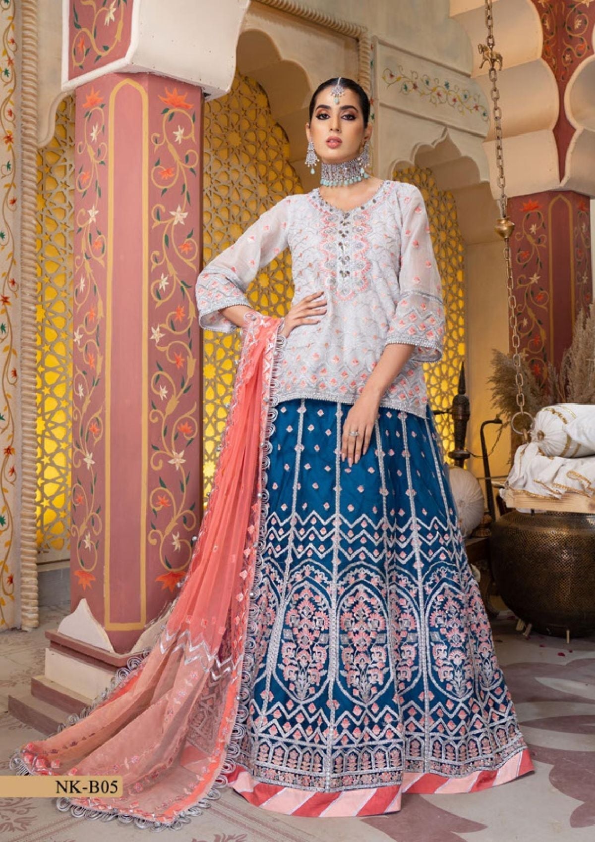 Formal Dress - Noorma kaamal - Festive - NK#B05 available at Saleem Fabrics Traditions