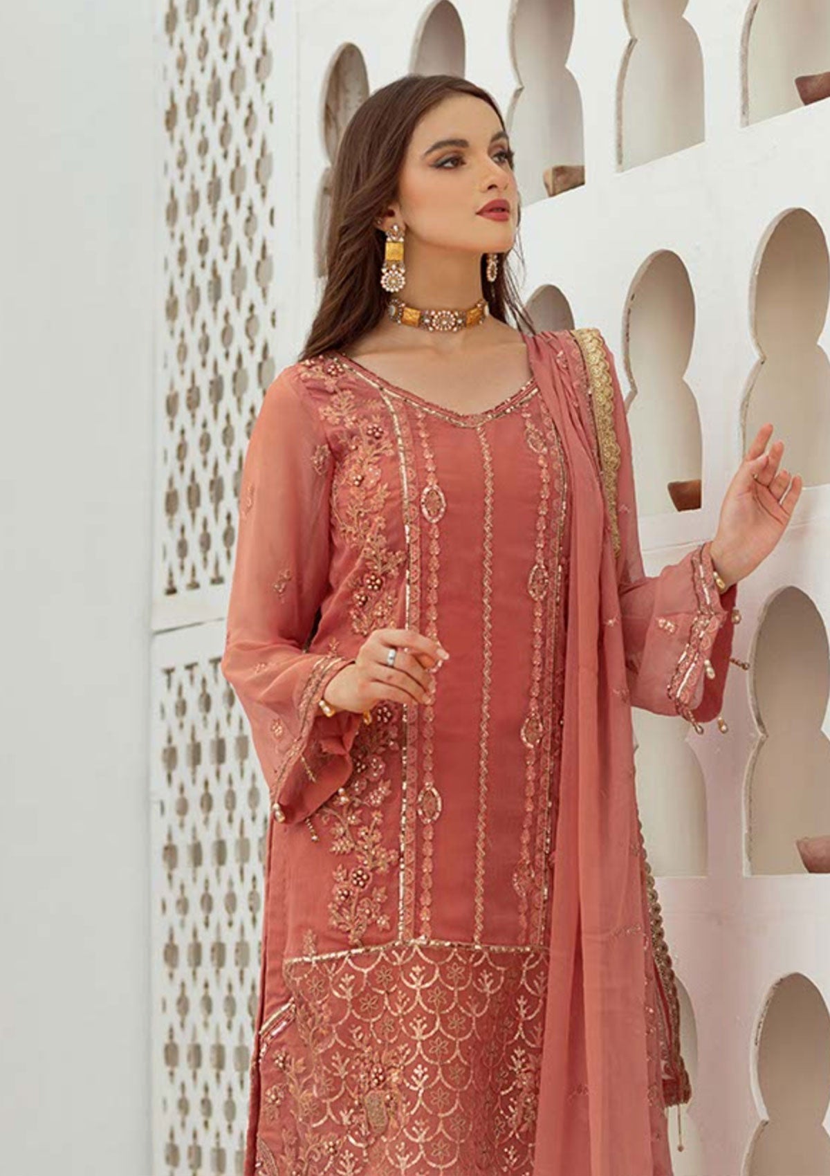 Formal Dress - Noorma kaamal - Noor Jahan - NKC#09 available at Saleem Fabrics Traditions