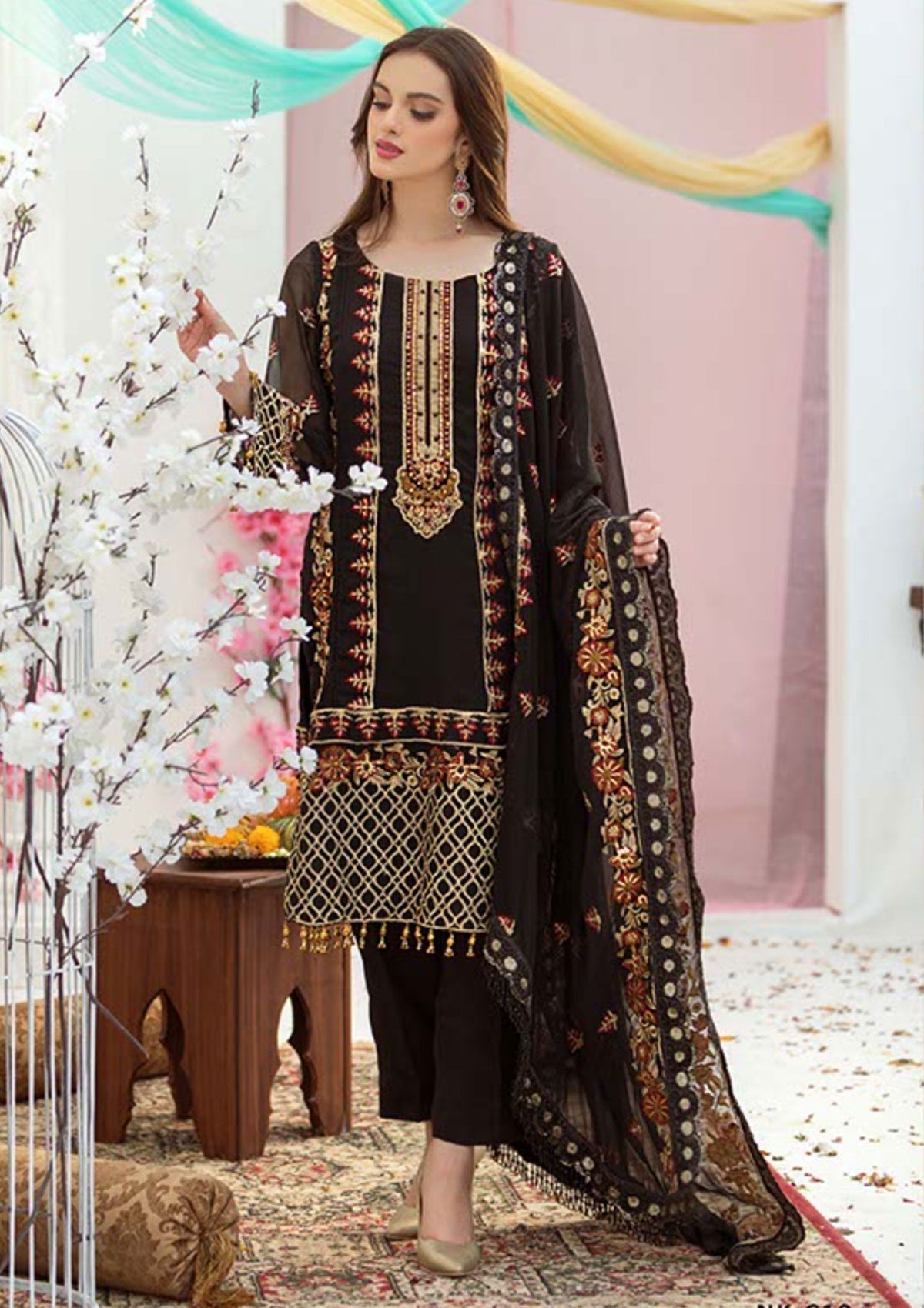 Formal Dress - Noorma kaamal - Noor Jahan - NKC#10 available at Saleem Fabrics Traditions