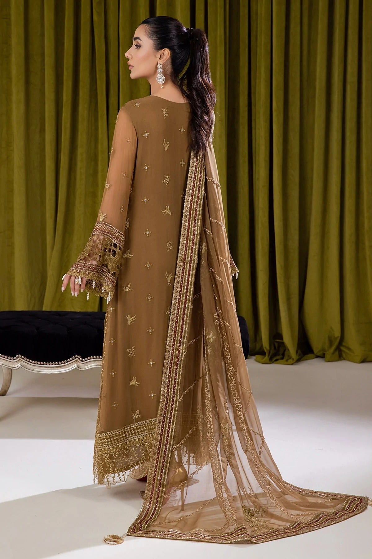 Formal Dress - Nureh - Elanora - Luxury Chiffon - NEL#13 available at Saleem Fabrics Traditions