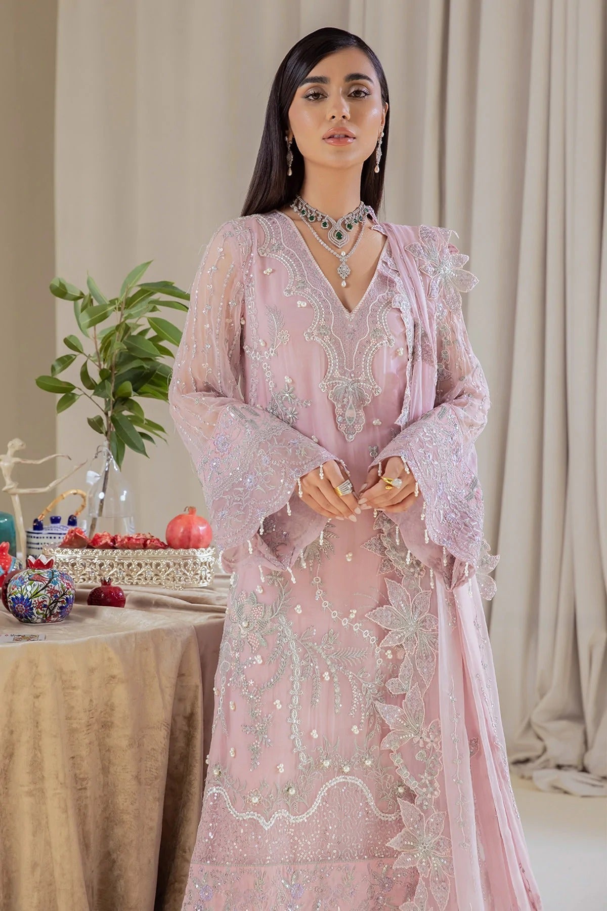 Formal Dress - Nureh - Elanora - Luxury Chiffon - NEL#7 available at Saleem Fabrics Traditions