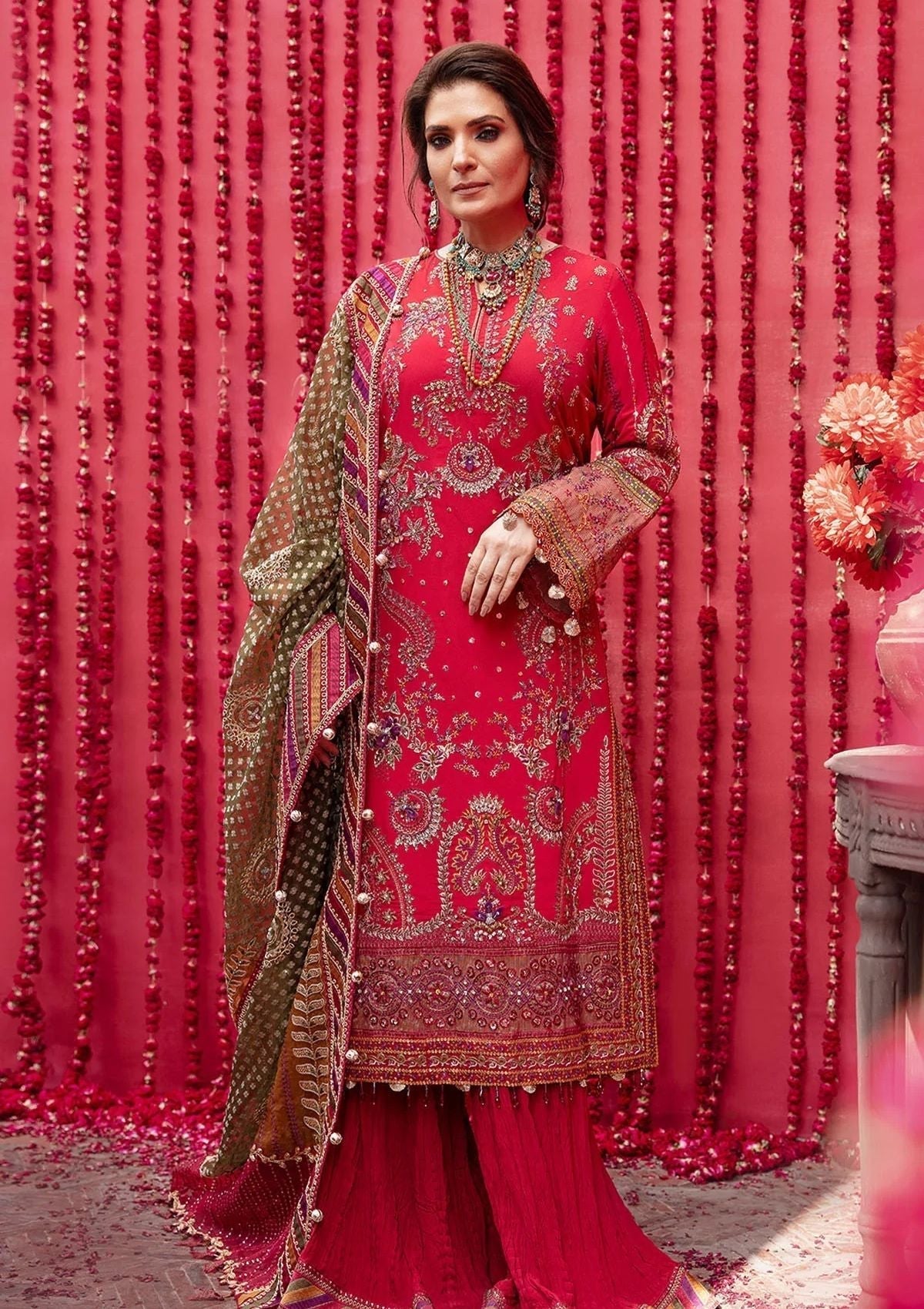 Formal Dress - Nureh - Jhoomro - Luxury - NL#34 available at Saleem Fabrics Traditions