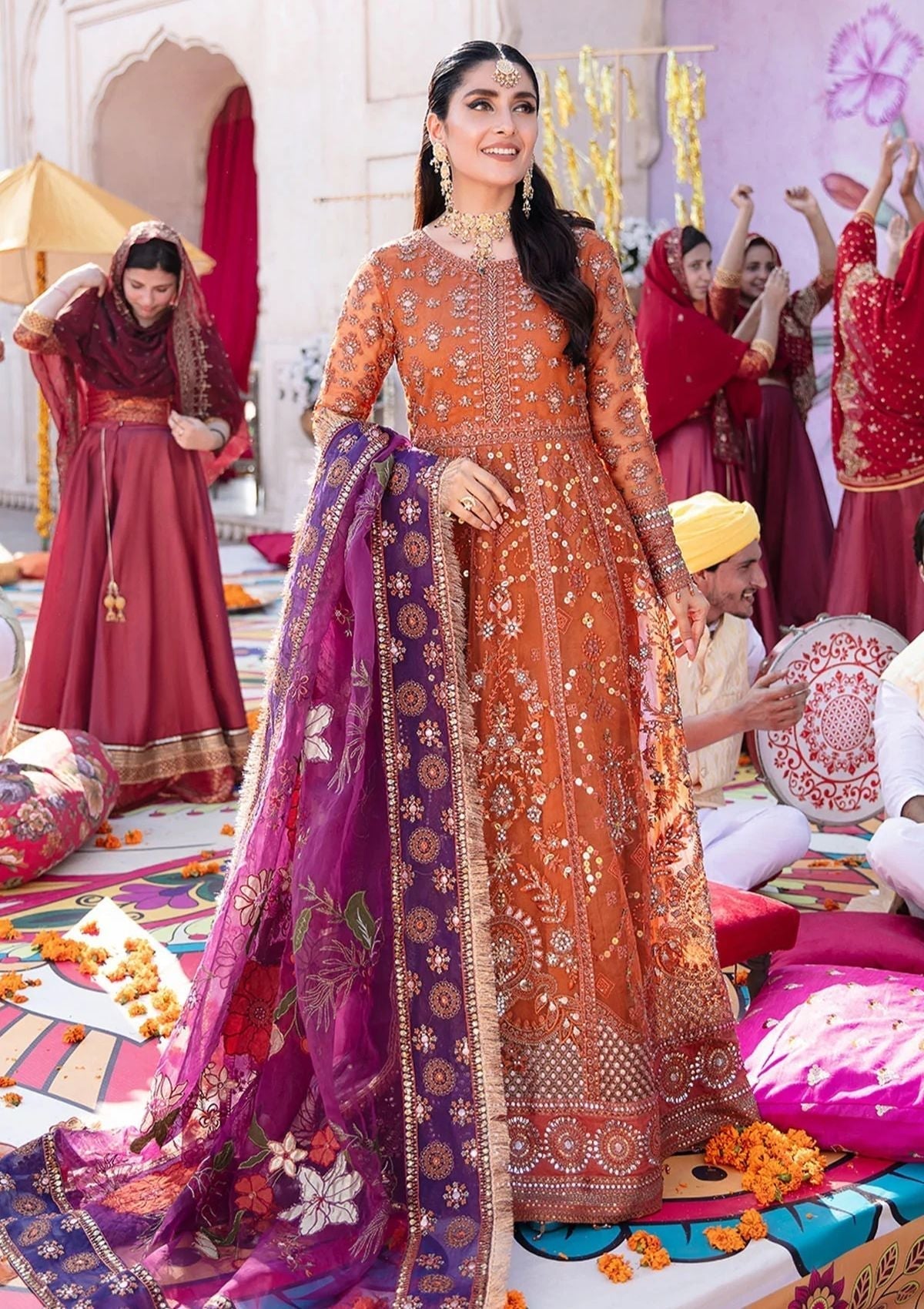 Formal Dress - Nureh - Jhoomro - Luxury - NL#36 available at Saleem Fabrics Traditions