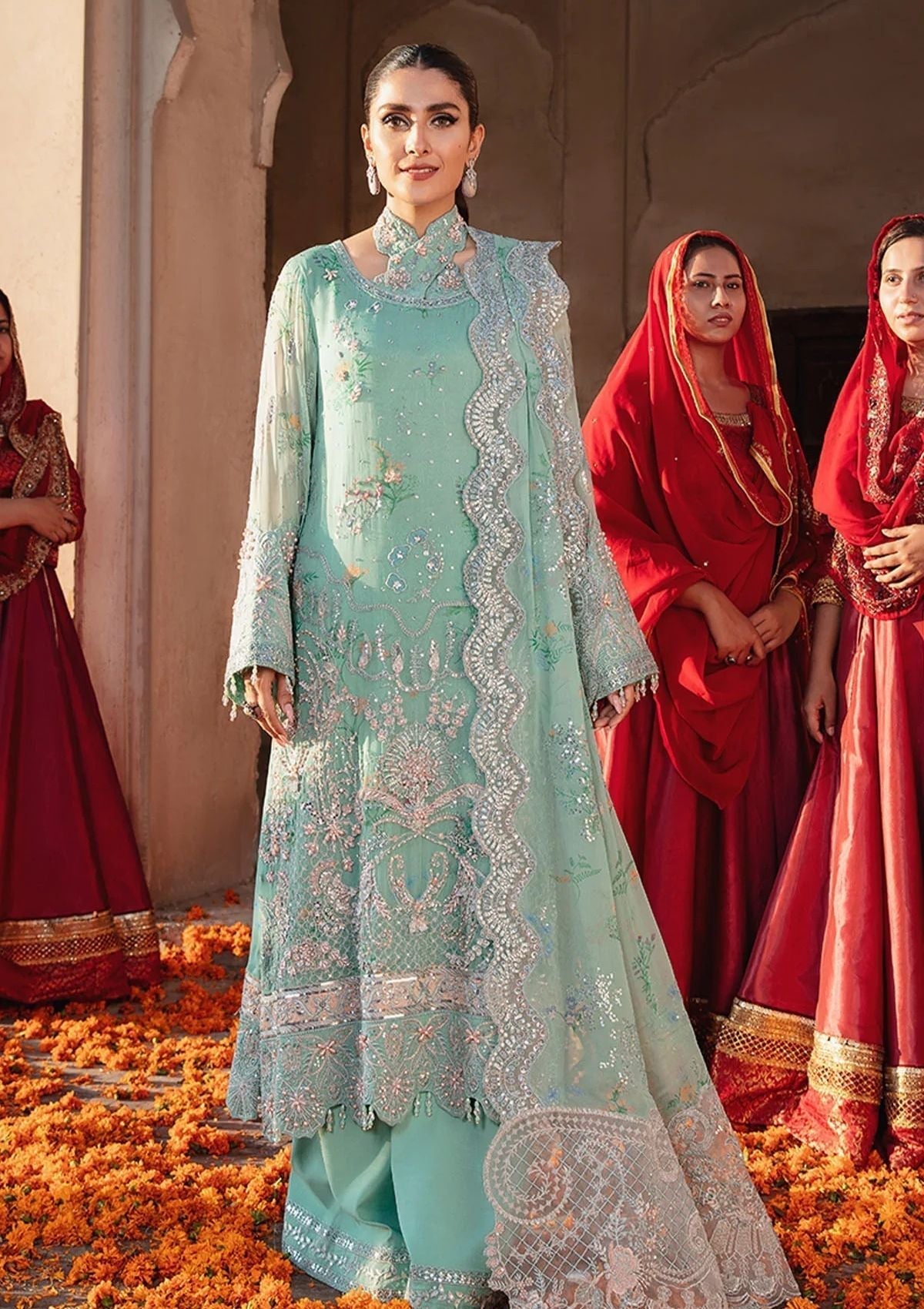 Formal Dress - Nureh - Jhoomro - Luxury - NL#39 available at Saleem Fabrics Traditions