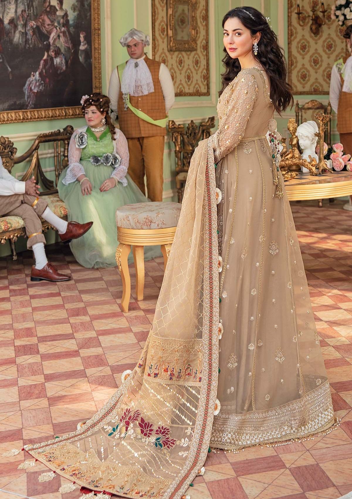 Formal Dress - Nureh - Luxury - CINDERALLA - NL#28 available at Saleem Fabrics Traditions