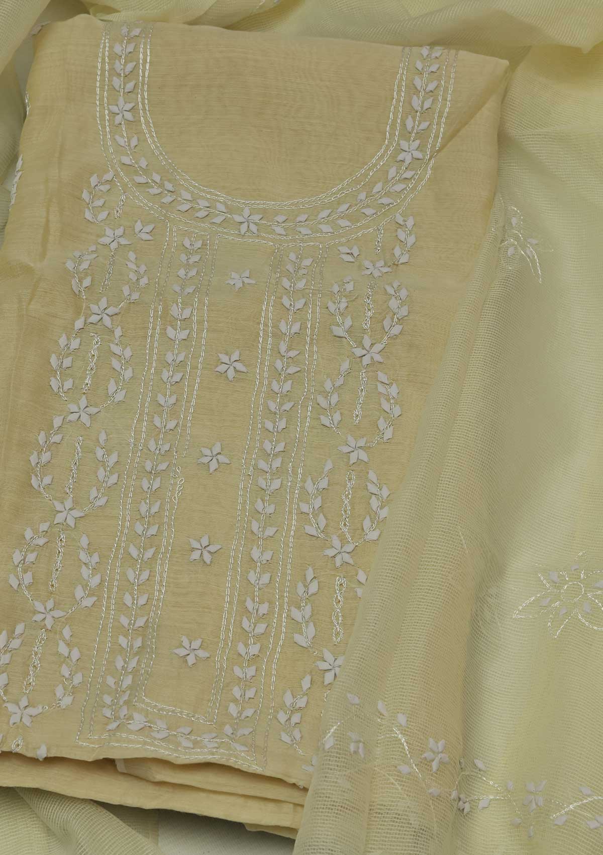 Formal Dress - Paper Cotton -  A/Work - 2 Pcs Suit - Skin - D05 available at Saleem Fabrics Traditions