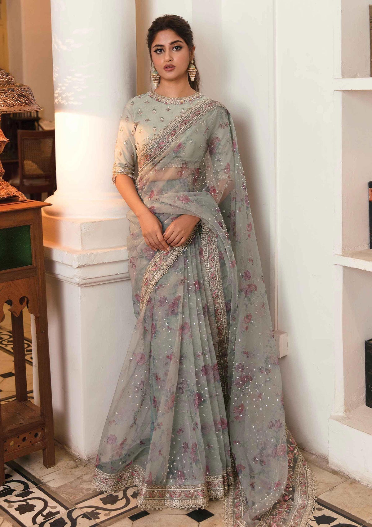 Formal Dress - Qalamkar - Khaab - V02 - Afroze - NF#5 available at Saleem Fabrics Traditions