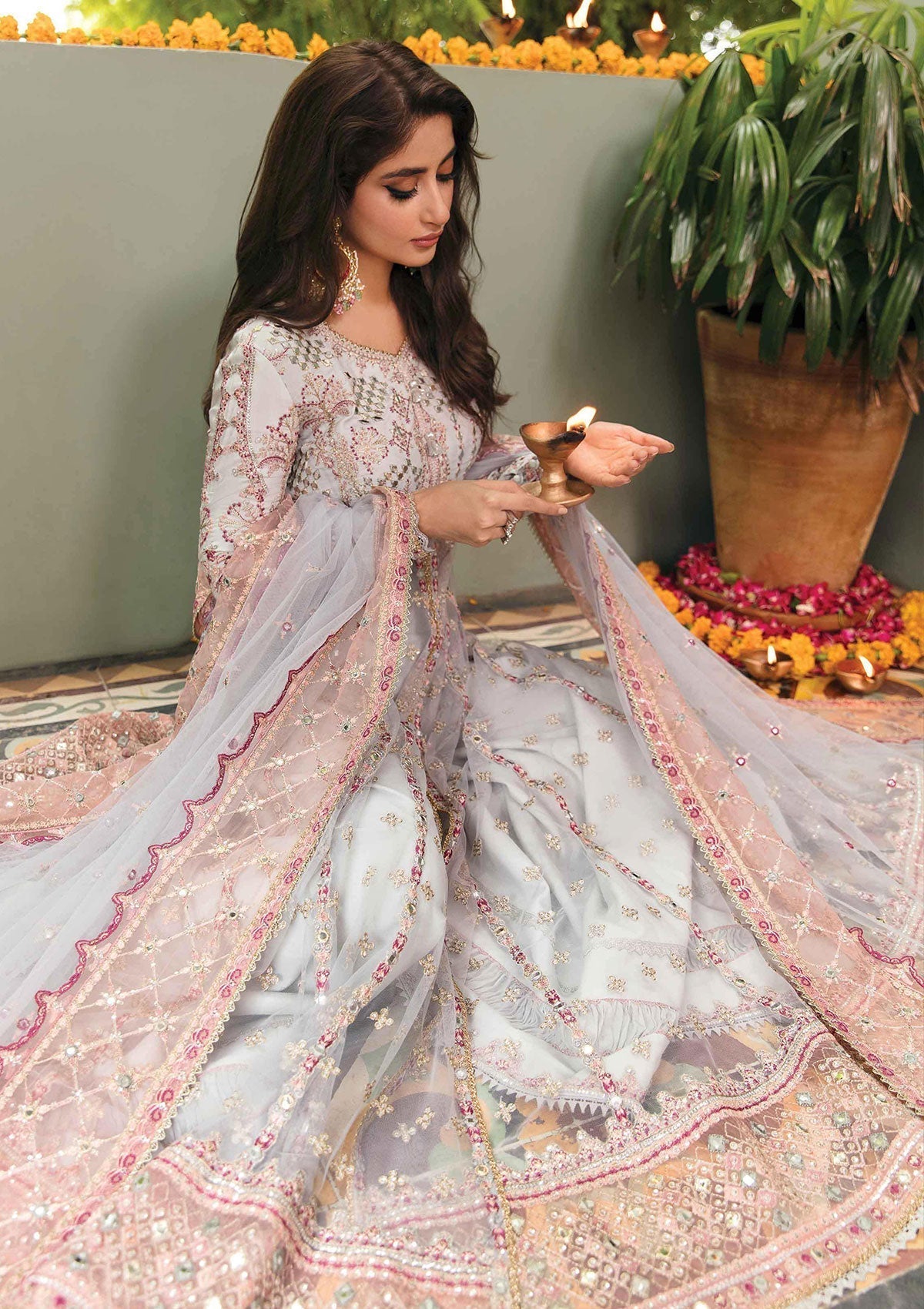 Formal Dress - Qalamkar - Khaab - V02 - Maha - NF#1 available at Saleem Fabrics Traditions