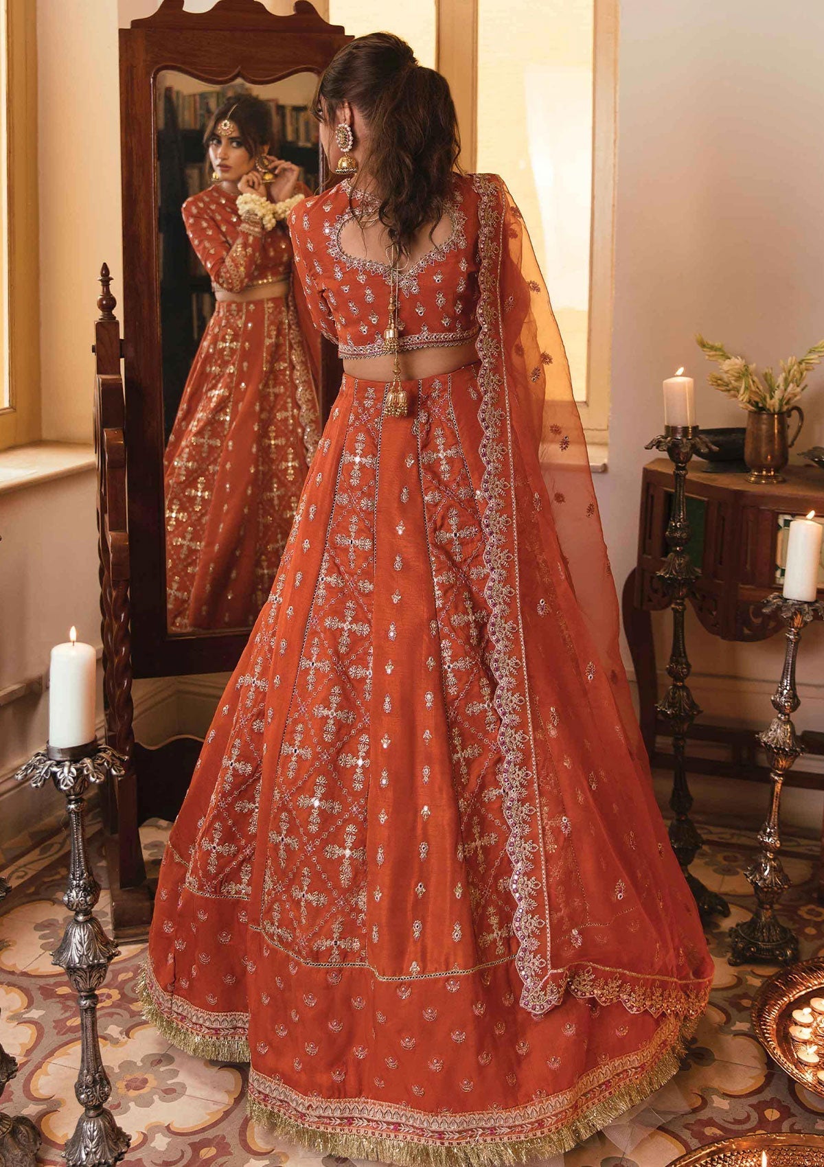 Formal Dress - Qalamkar - Khaab - V02 - Meher - NF#3 available at Saleem Fabrics Traditions