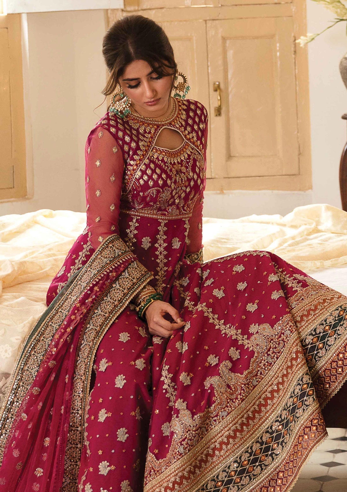 Formal Dress - Qalamkar - Khaab - V02 - Savera - NF#8 available at Saleem Fabrics Traditions