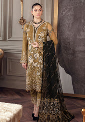 Formal Dress - Ramsha - Chevron - Chiffon - V05 - A#504 available at Saleem Fabrics Traditions