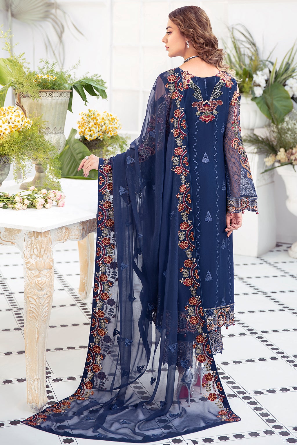 Formal Dress - Ramsha - Chiffon - V21 F#2104 available at Saleem Fabrics Traditions