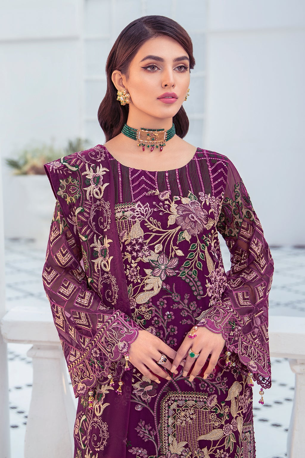 Formal Dress - Ramsha - Chiffon - V21 F#2107 available at Saleem Fabrics Traditions
