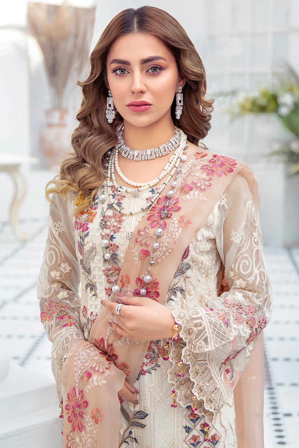 Formal Dress - Ramsha - Chiffon - V21 F#2109 available at Saleem Fabrics Traditions