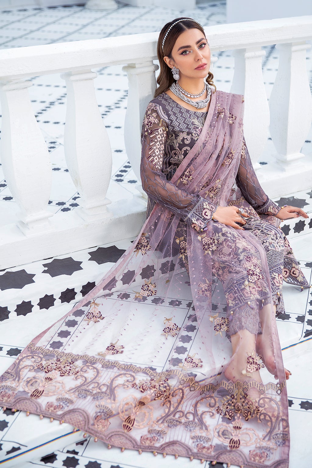 Formal Dress - Ramsha - Chiffon - V21 F#2110 available at Saleem Fabrics Traditions