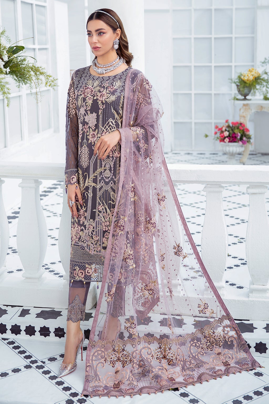 Formal Dress - Ramsha - Chiffon - V21 F#2110 available at Saleem Fabrics Traditions