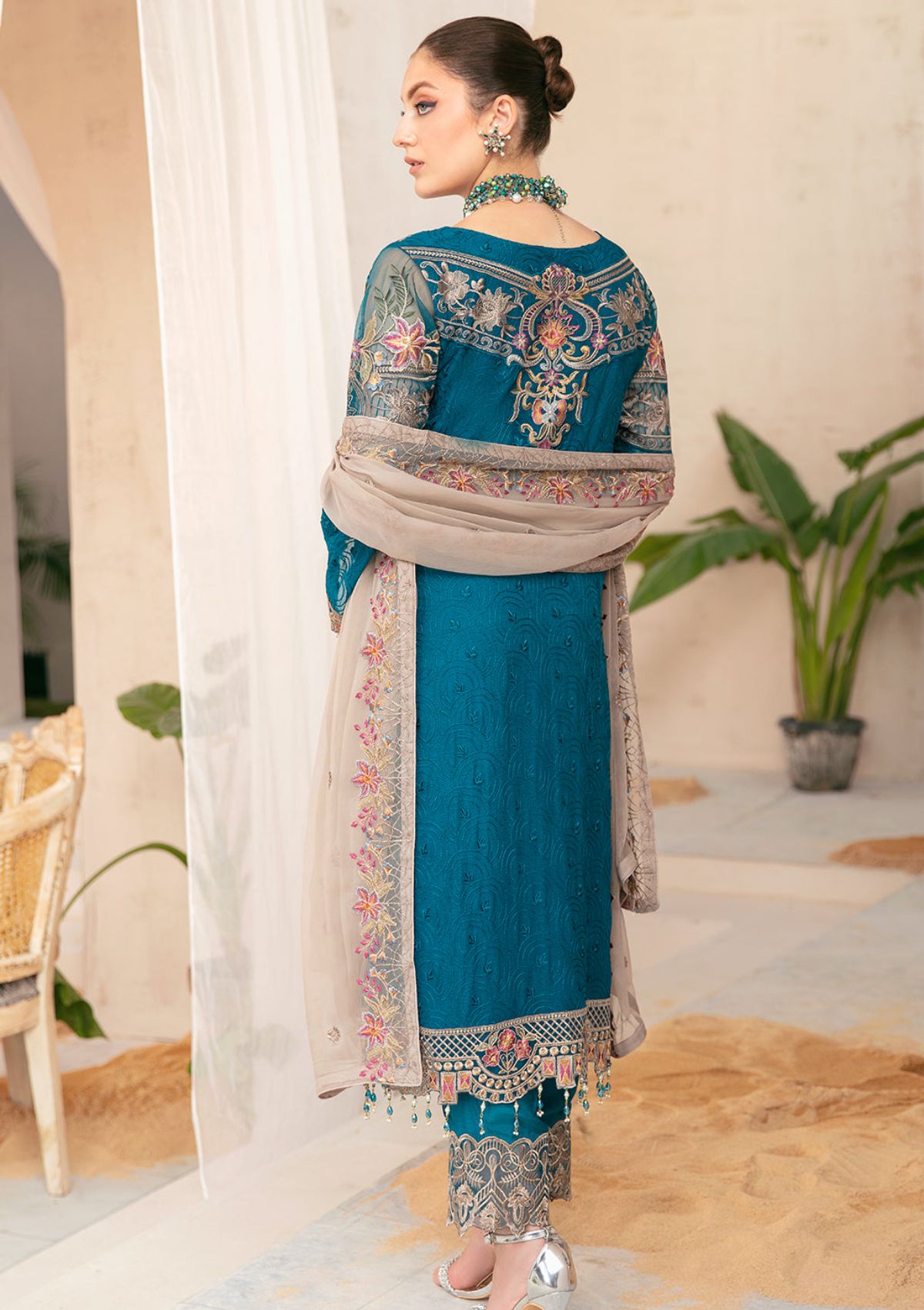 Formal Dress - Ramsha - Chiffon - V22 - F#2201 available at Saleem Fabrics Traditions