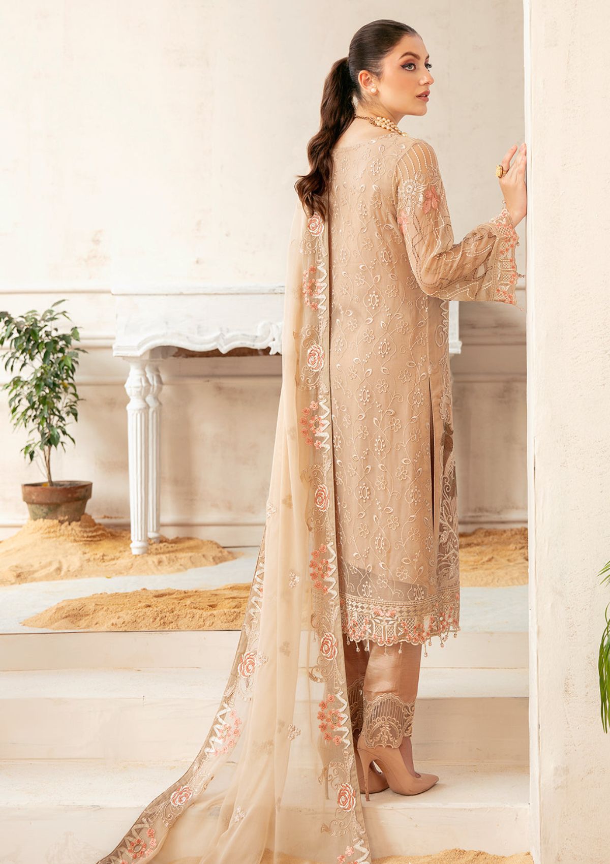 Formal Dress - Ramsha - Chiffon - V22 - F#2209 available at Saleem Fabrics Traditions