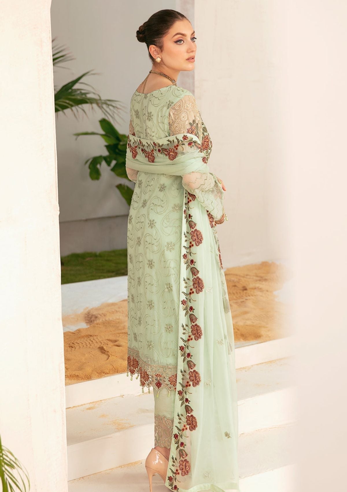 Formal Dress - Ramsha - Chiffon - V22 - F#2212 available at Saleem Fabrics Traditions
