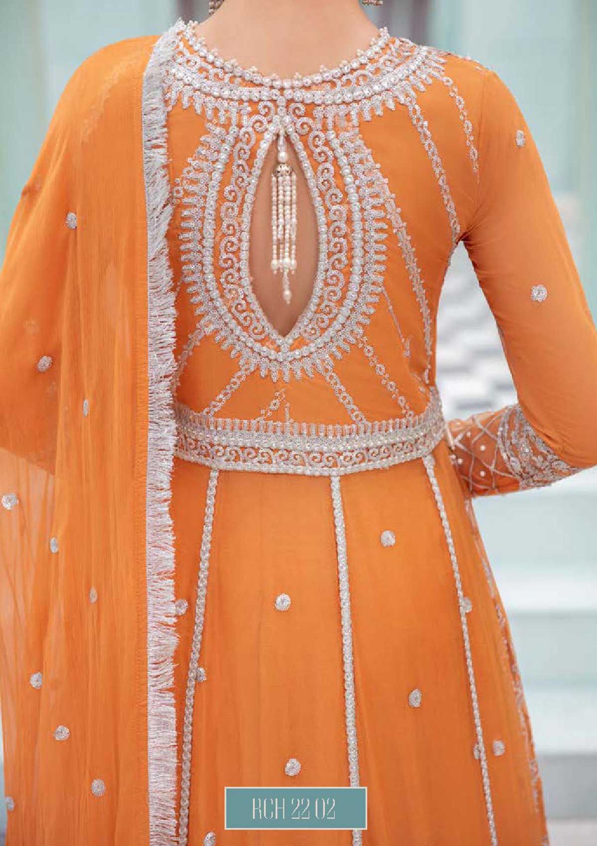 Formal Dress - Roheenaz - Kalidar - RCH-22-02 available at Saleem Fabrics Traditions
