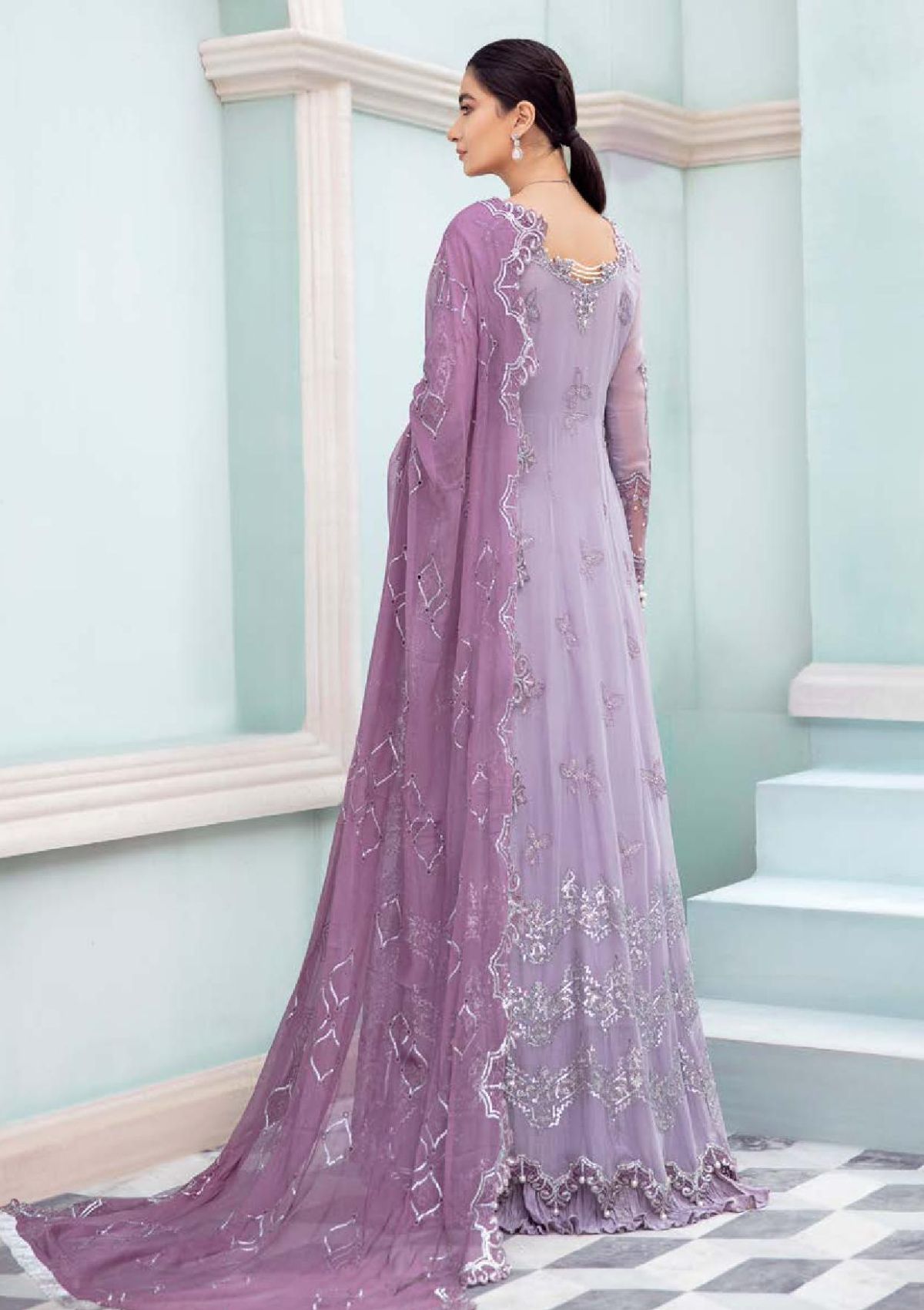 Formal Dress - Roheenaz - Kalidar - RCH-22-03 available at Saleem Fabrics Traditions