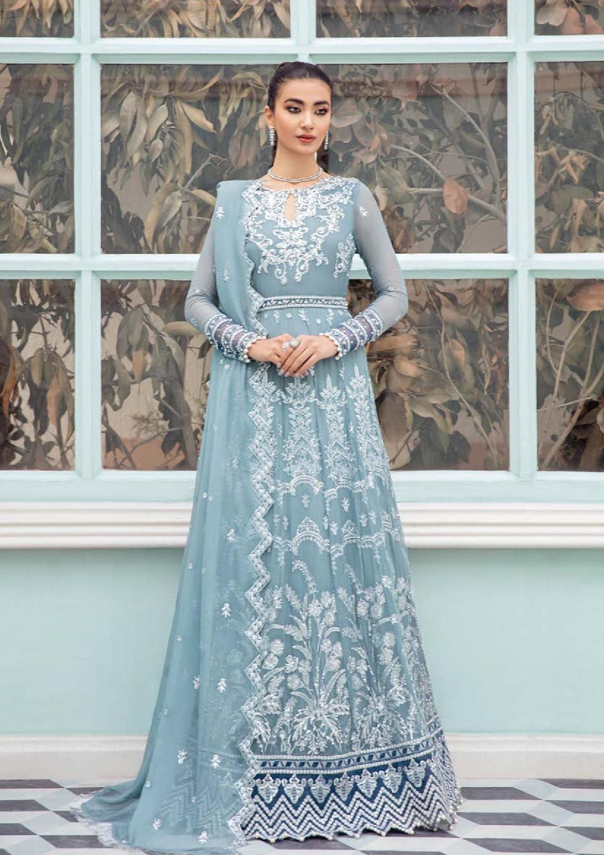 Formal Dress - Roheenaz - Kalidar - RCH-22-04 available at Saleem Fabrics Traditions