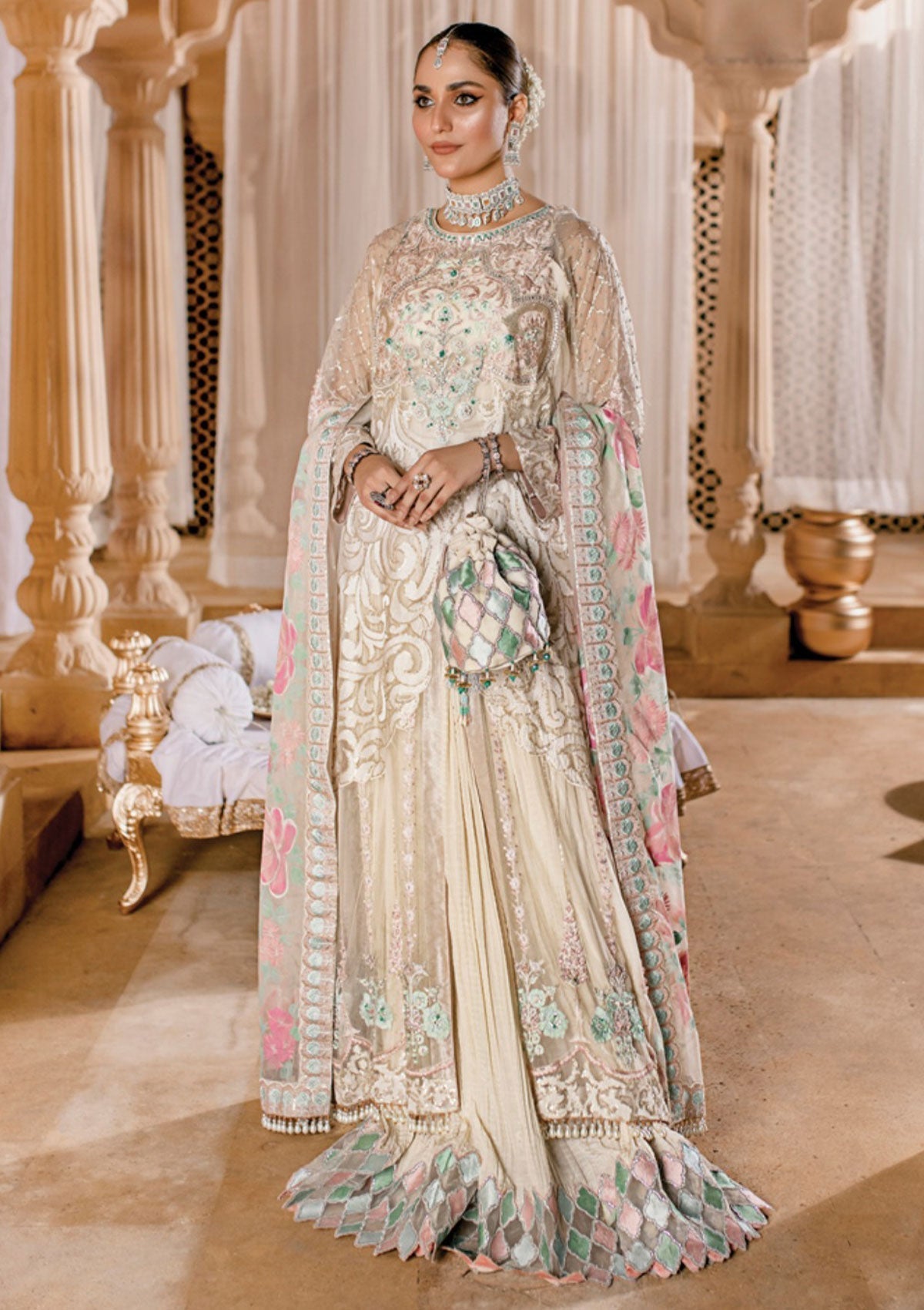 Formal Dress - Rubaaiyat - Wedding - Pearl - D#6 available at Saleem Fabrics Traditions