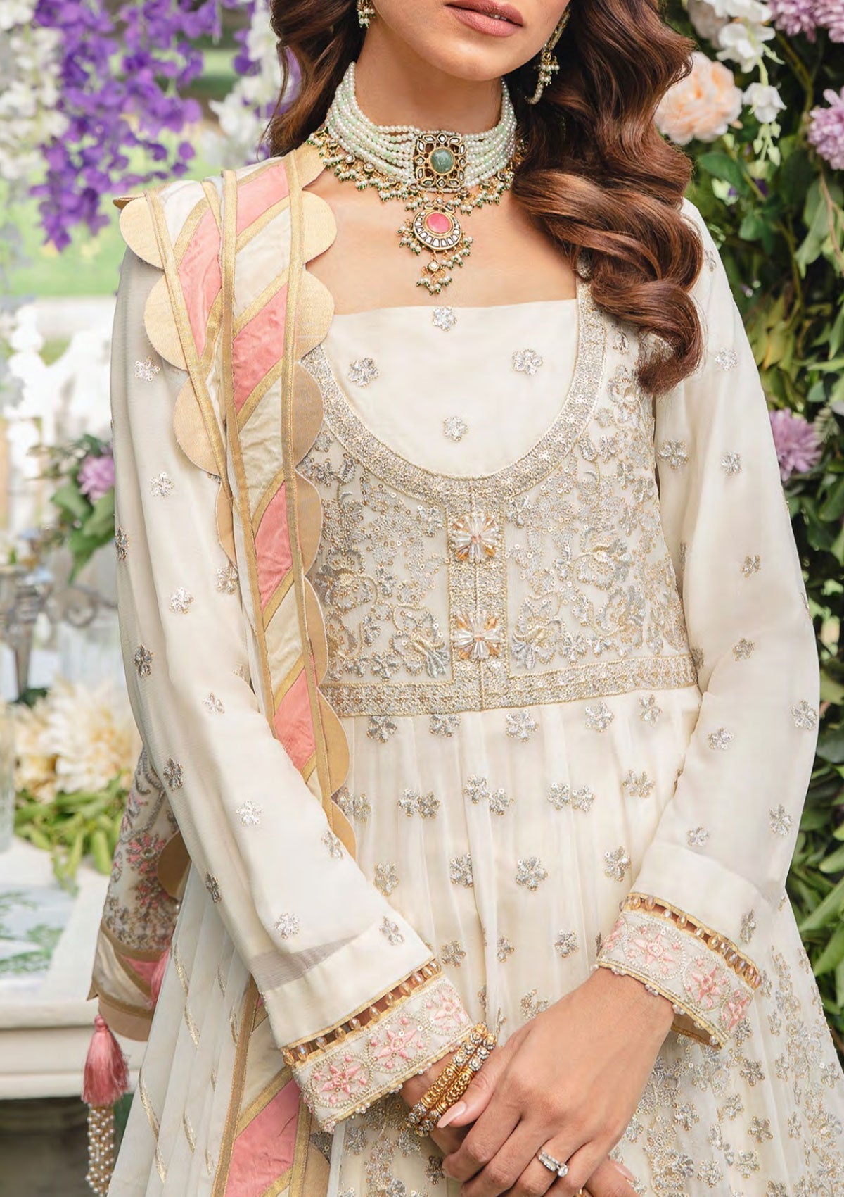 Formal Dress - Salitex - Retro Luxury Chiffon - HC#00041 (Eleanor) available at Saleem Fabrics Traditions