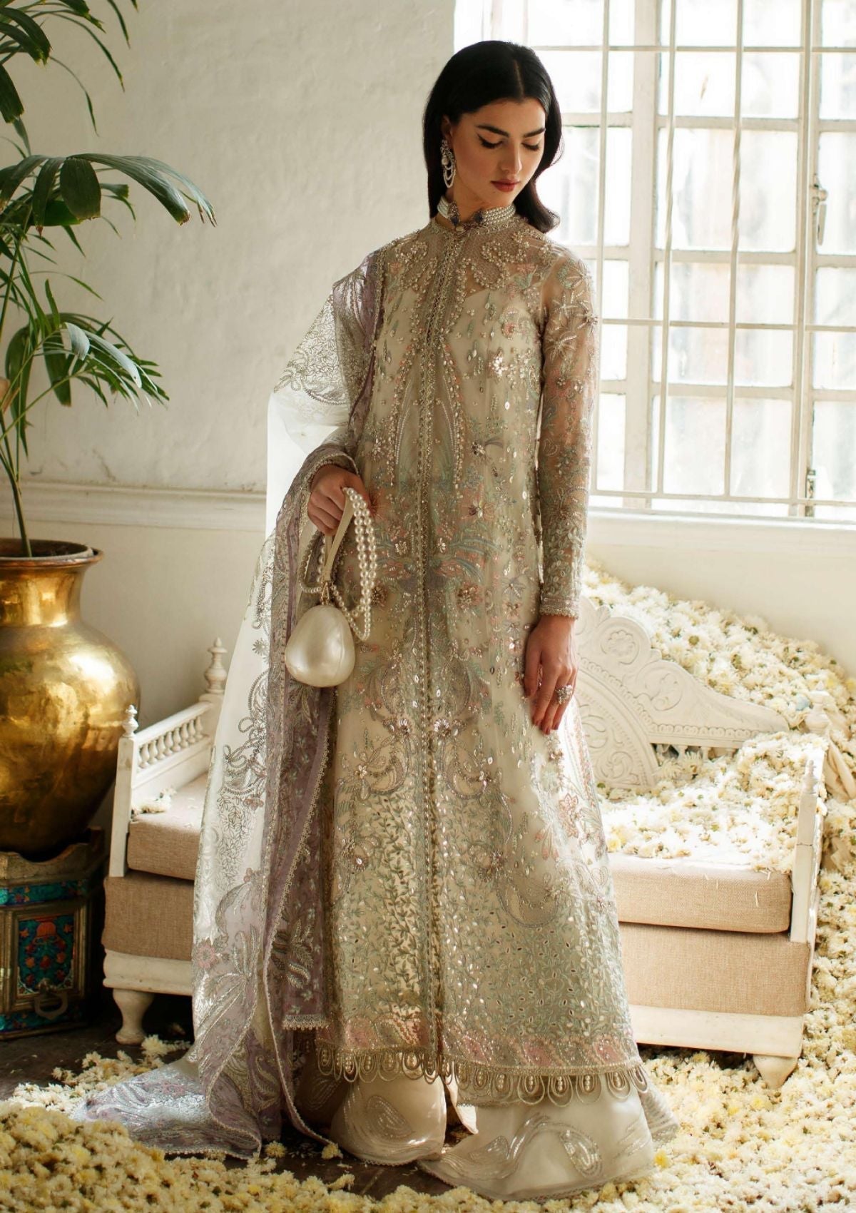 Formal Dress - Suffuse - Freeshia - (Opal) available at Saleem Fabrics Traditions