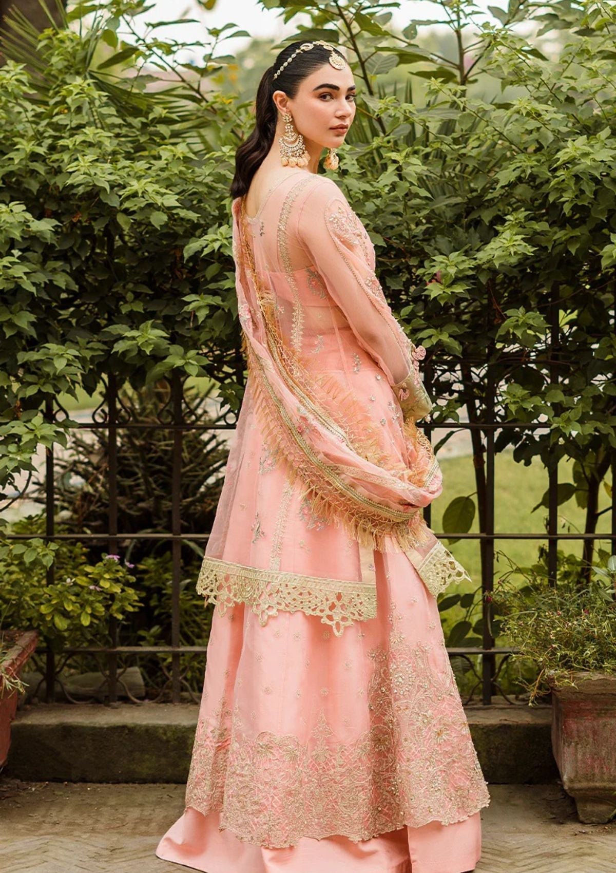 Formal Dress - Vitalia - Trousseau - Camellia Pink - D#3 available at Saleem Fabrics Traditions