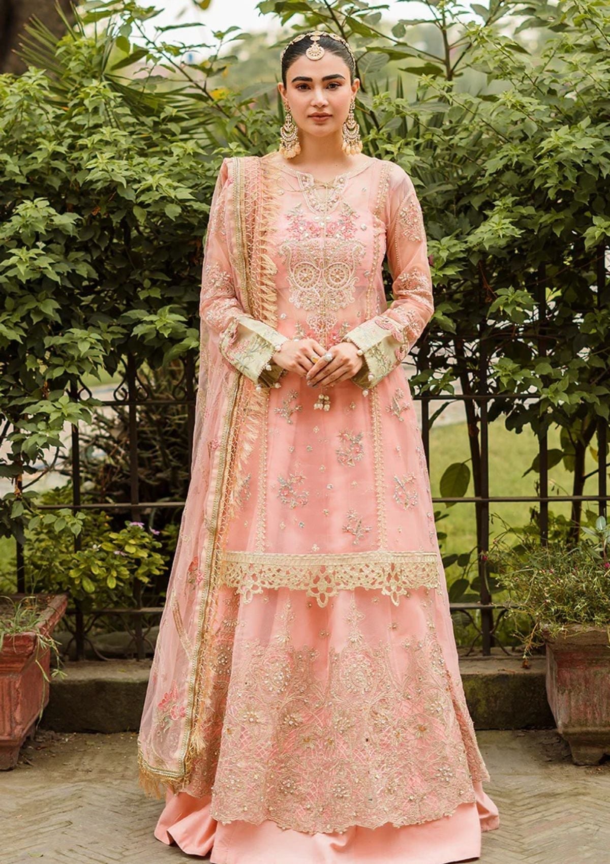 Formal Dress - Vitalia - Trousseau - Camellia Pink - D#3 available at Saleem Fabrics Traditions