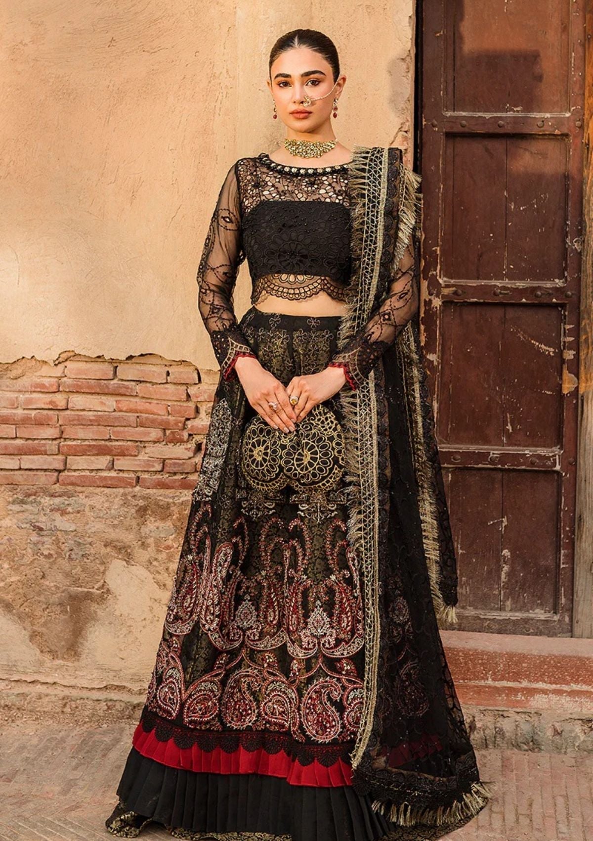 Formal Dress - Vitalia - Trousseau - Nightingale - D#8 available at Saleem Fabrics Traditions