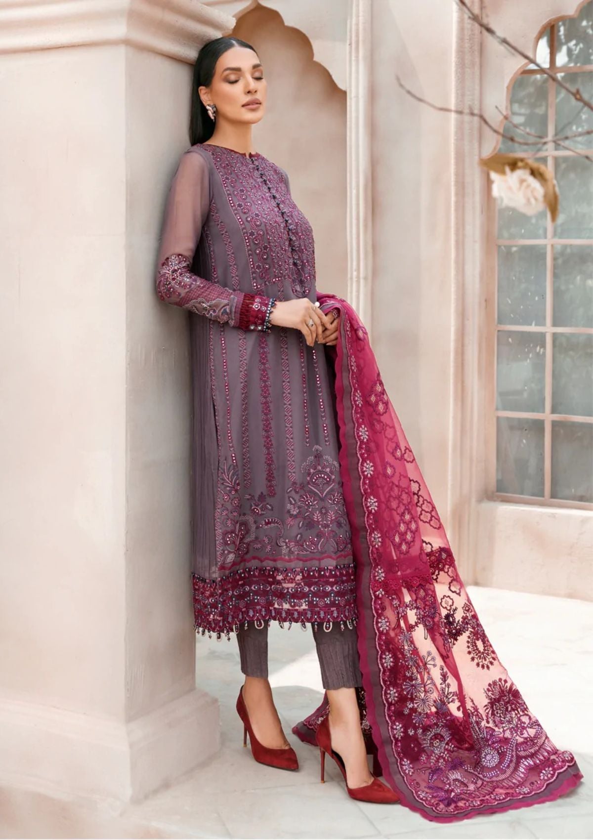 Formal Dress - Xenia - Mehfilen - ARSIA - D#4 available at Saleem Fabrics Traditions