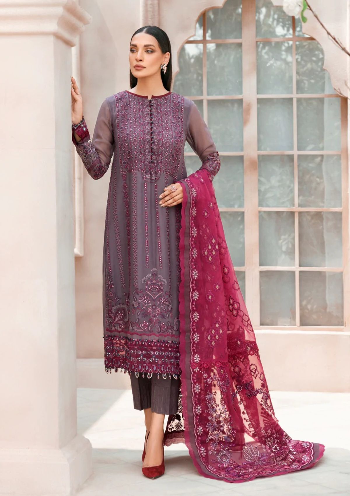 Formal Dress - Xenia - Mehfilen - ARSIA - D#4 available at Saleem Fabrics Traditions