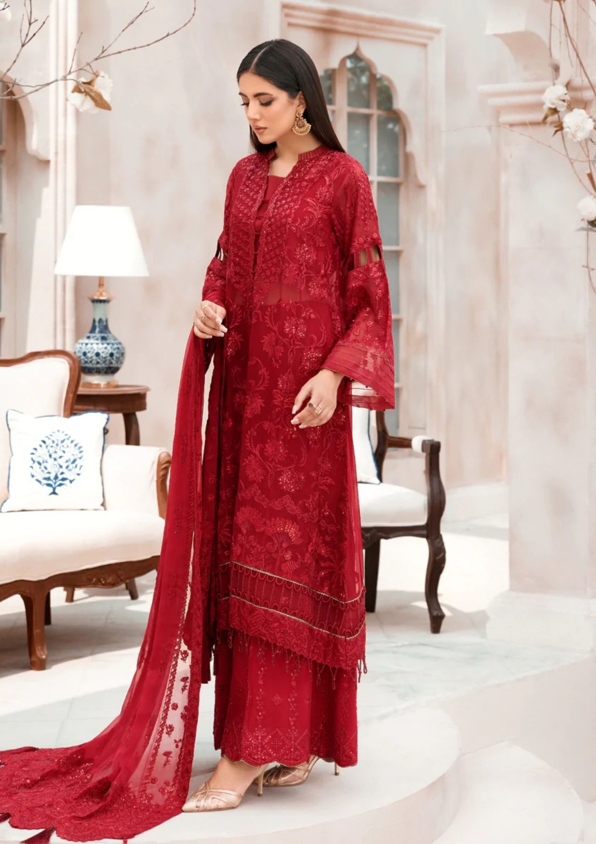 Formal Dress - Xenia - Mehfilen - MIRAY - D#2 available at Saleem Fabrics Traditions