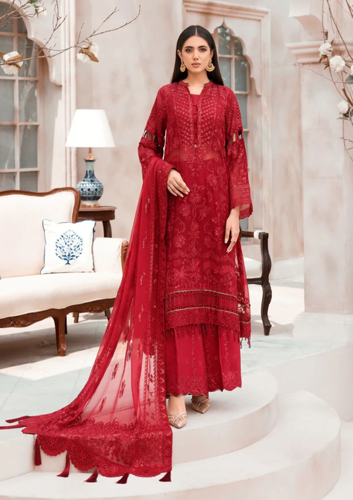 Formal Dress - Xenia - Mehfilen - MIRAY - D#2 available at Saleem Fabrics Traditions