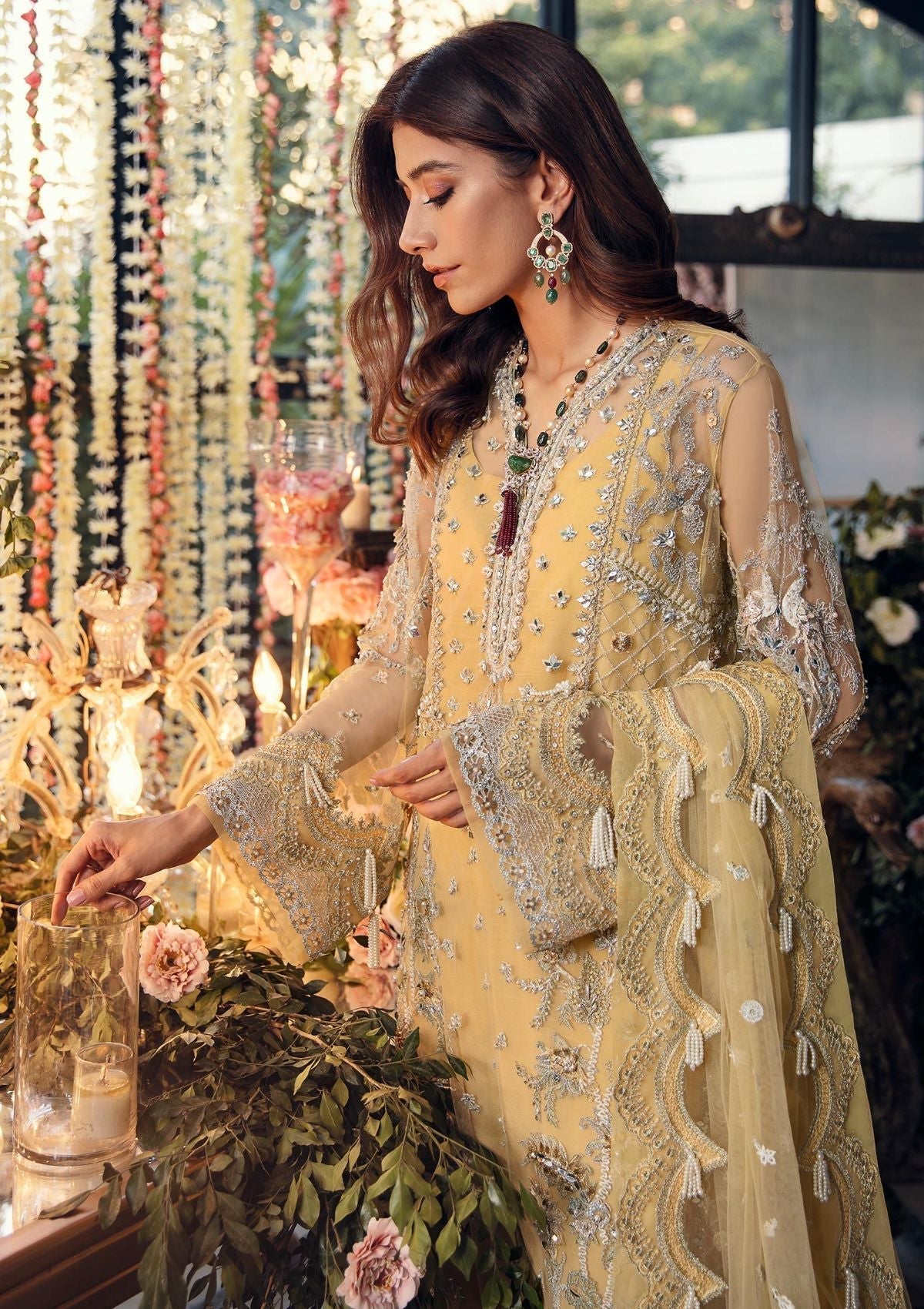 Formal Dress - Zaha - Gossamer - ASTRELLA - ZC22-05 available at Saleem Fabrics Traditions