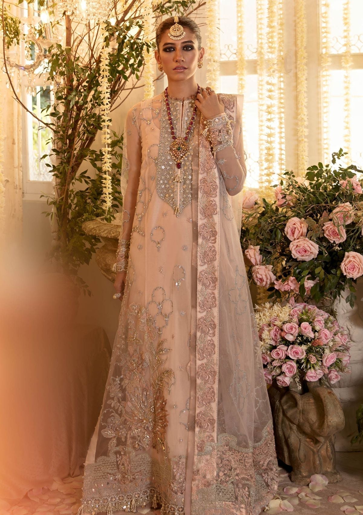 Formal Dress - Zaha - Gossamer - Autumn Edit - AYSUN - ZC#5 available at Saleem Fabrics Traditions