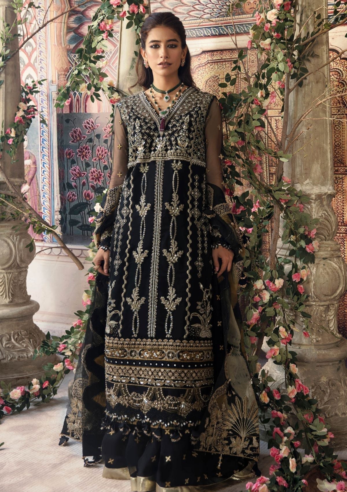 Formal Dress - Zaha - Gossamer - Autumn Edit - SHERENE - ZC#2 available at Saleem Fabrics Traditions