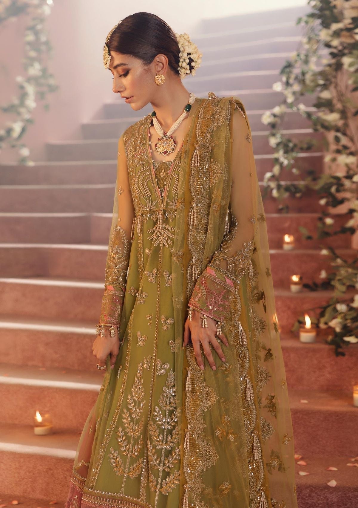 Formal Dress - Zaha - Gossamer - MEHZEBEEN - ZC22-04 available at Saleem Fabrics Traditions