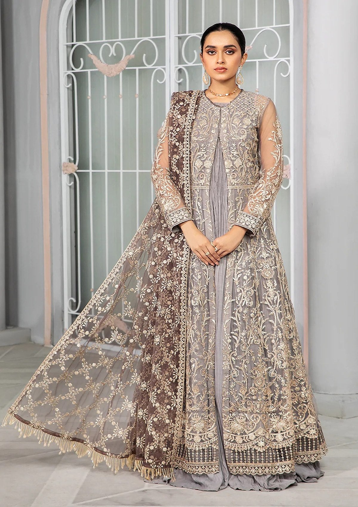 Formal Dress - Zarif - Bahaar - MERIAH - ZB#4 available at Saleem Fabrics Traditions