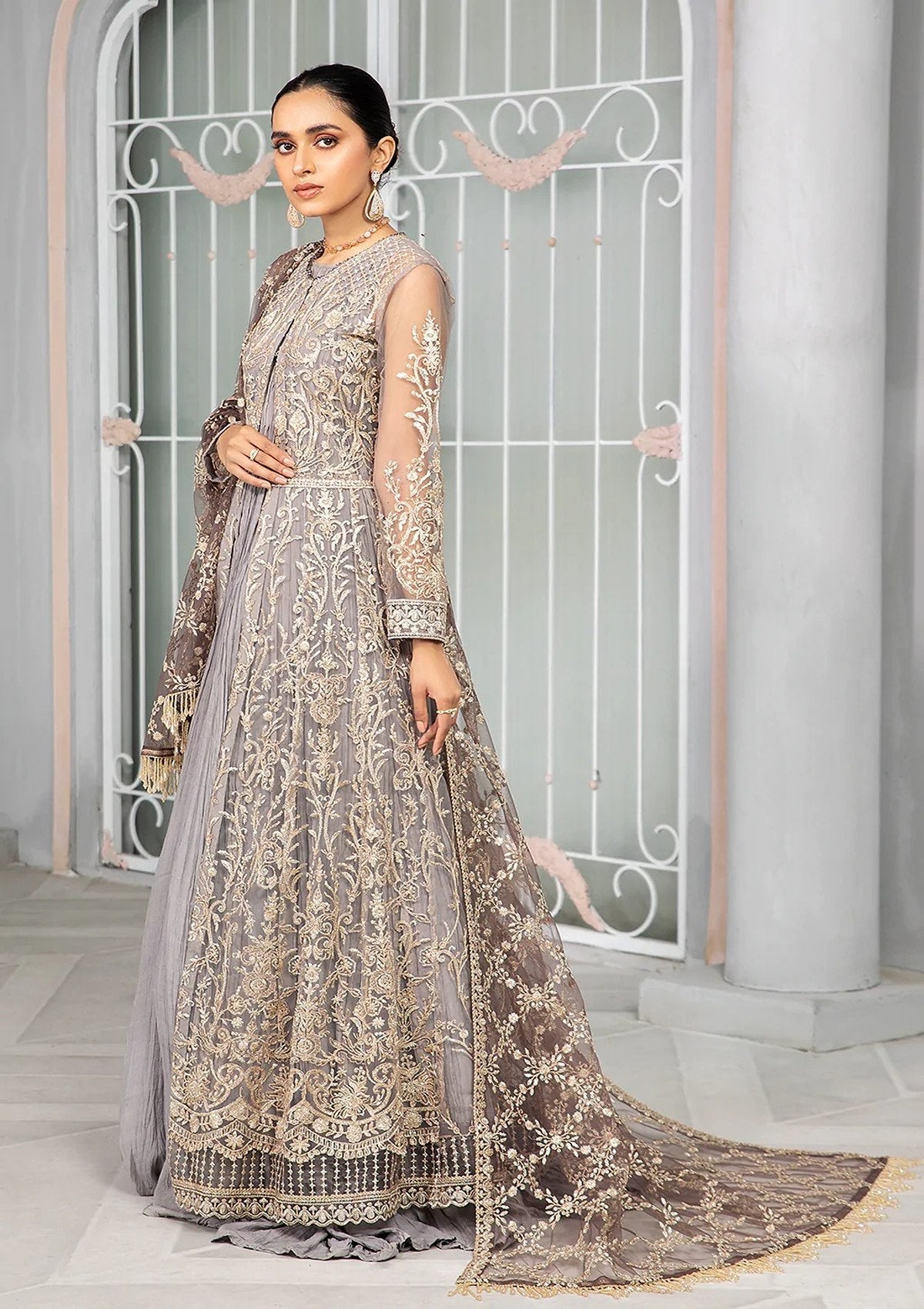 Formal Dress - Zarif - Bahaar - MERIAH - ZB#4 available at Saleem Fabrics Traditions