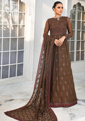 Formal Dress - Zarif - De Luxury - Chiffon - ZDL#05 (Hazel Wood) available at Saleem Fabrics Traditions