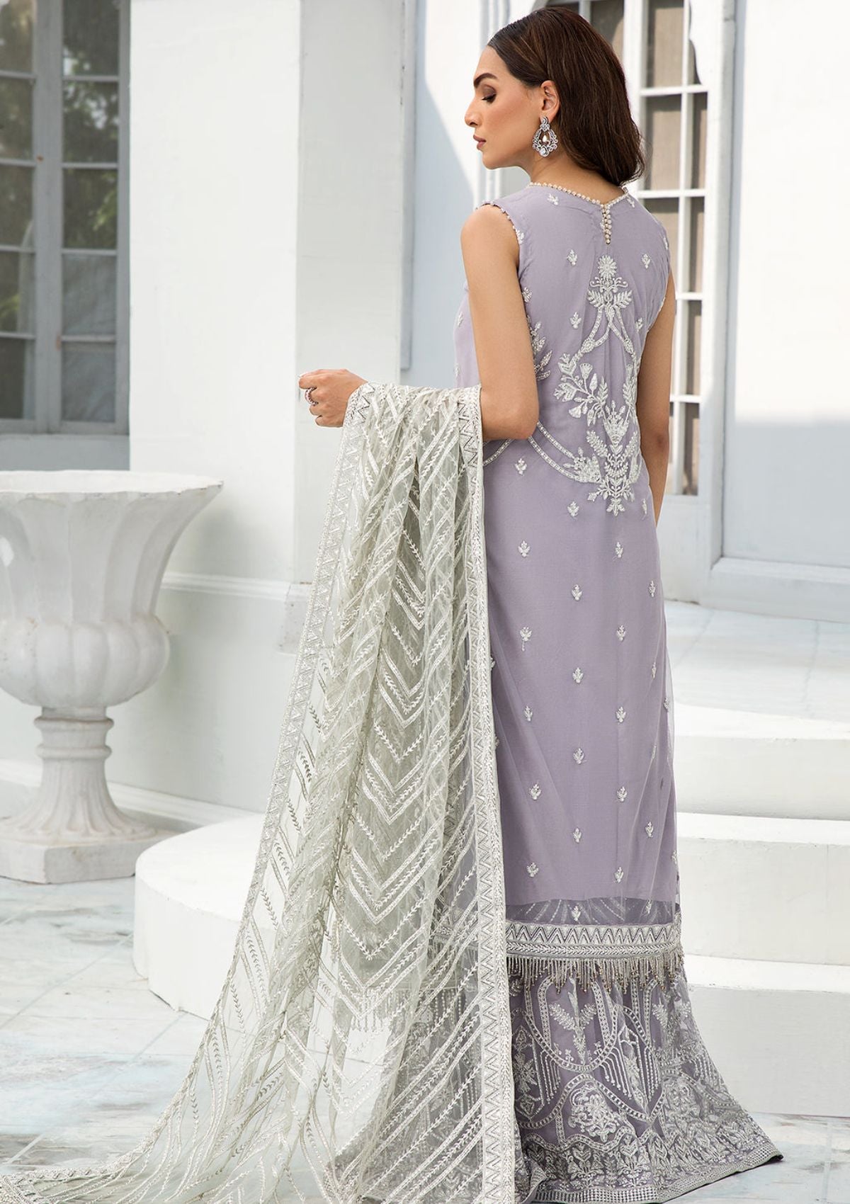 Formal Dress - Zarif - De Luxury - Chiffon - ZDL#06 (Meryl) by Saleem Fabrics PK